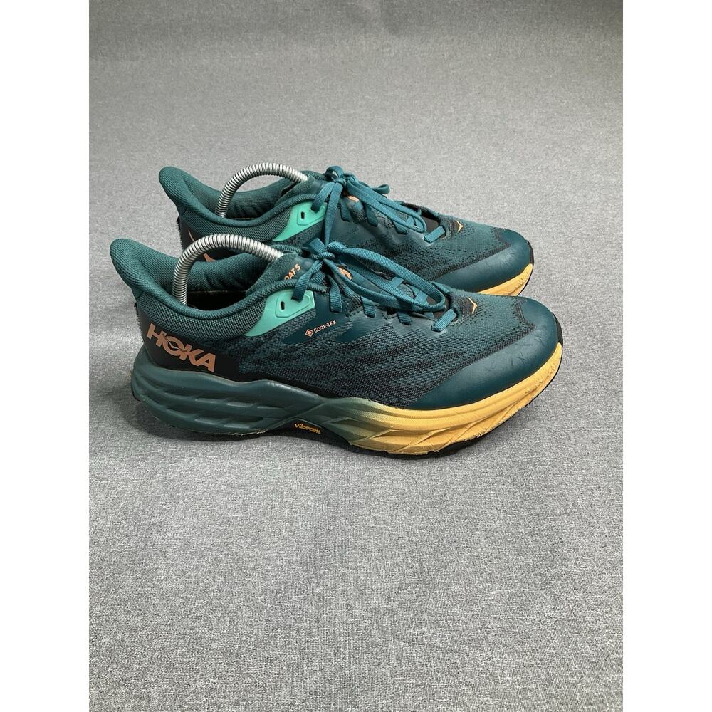 Hoka One One Speedgoat 5 GTX Shoes Womens Size 10 Blue Trail Running Gore-Tex